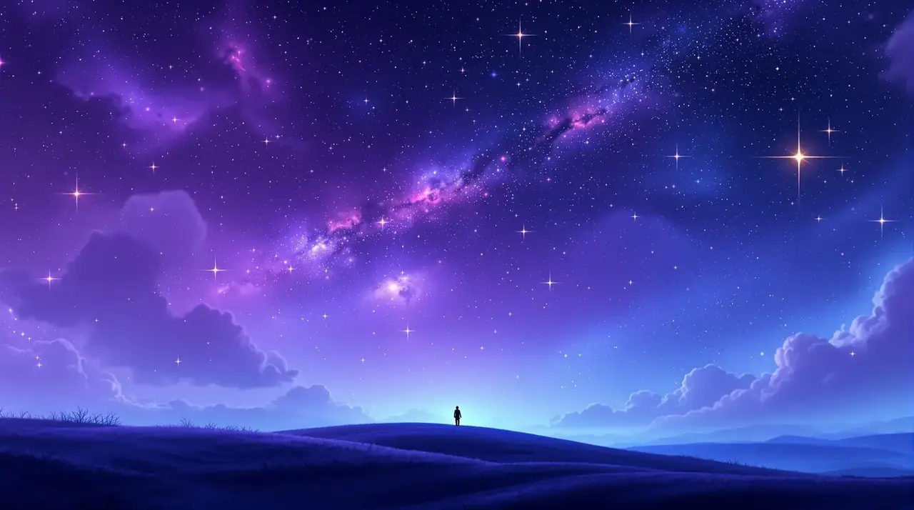 梦落星河海报背景